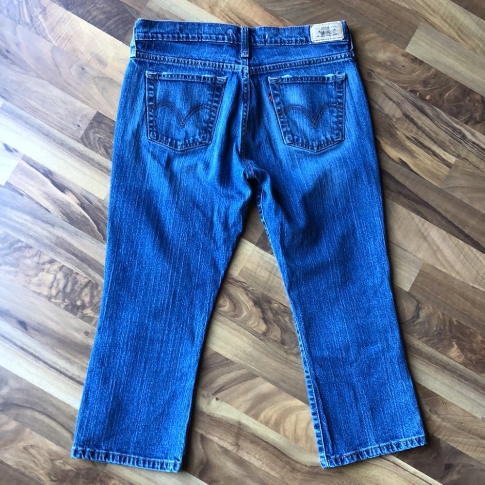 Levi’s 515 Distressed Denim Jean Crop Capri Size 10 - Picture 11 of 11